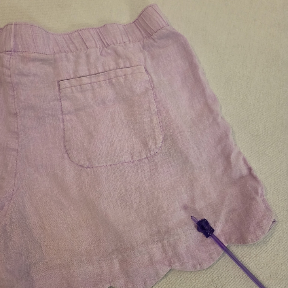 2 PC LILLY PULITZER Callahan Seafoam Montauk | Lavender Brea Linen Shorts 12/L - Picture 12 of 14